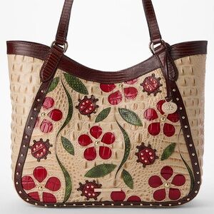 Premier Collection BRAHMIN SANDSTORM LADYBIRD Aliza NWT♥️🐞♥️🐞♥️🐞STUDS